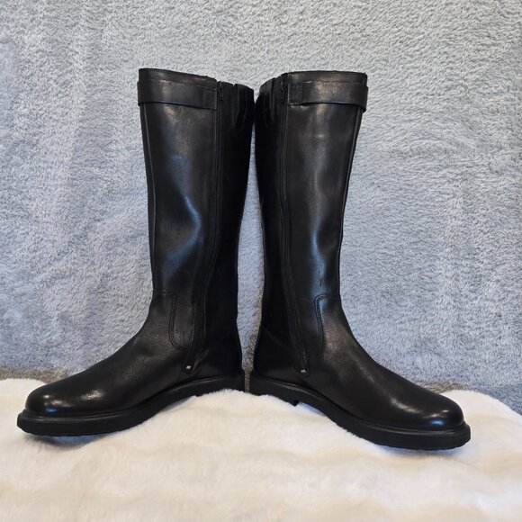 Ecco Metropole Amsterdam High Women's Tall Black Leather Boot Sizes NEW - Picture 7 of 10